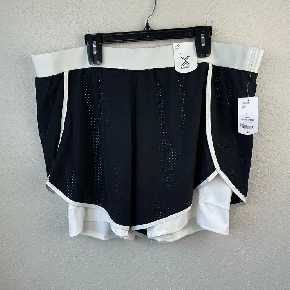 NWT Xersion Layered Stretch Fit Athletic Shorts Size 2X